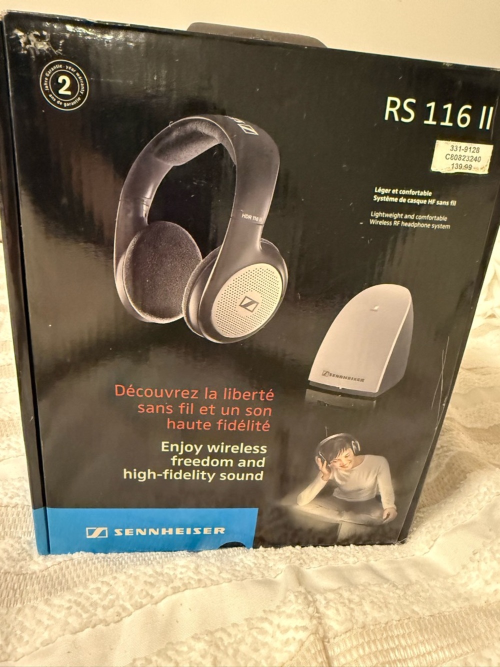 Sennheiser RS 116 II Wireless TV Headphones Complete in Box